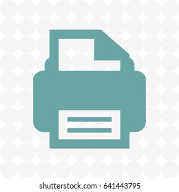 print icon stock vector illustration flat design