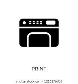 Print icon. Print symbol design from User interface collection. Simple element vector illustration on white background.
