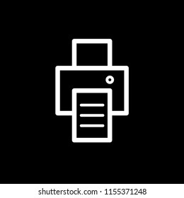Print icon vector 