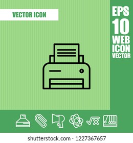 Print icon vector
