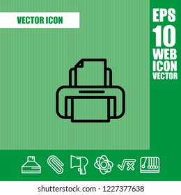 Print icon vector