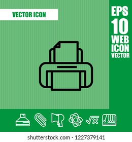 Print icon vector
