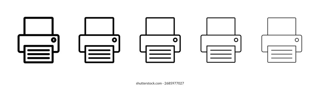 Print icon Vector Art Illustration