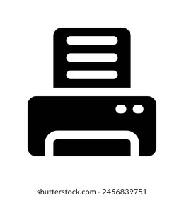 print icon. vector glyph icon for your website, mobile, presentation, and logo design.