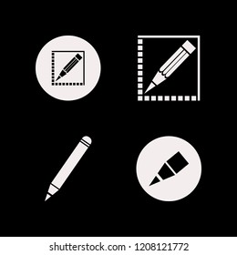 print icon. print vector icons set pencil