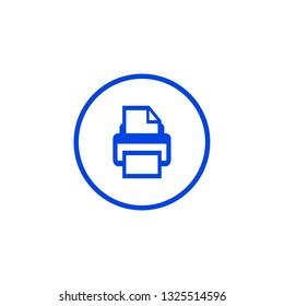 Print icon. Vector illustration