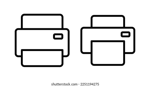Print icon vector illustration. printer sign and symbol