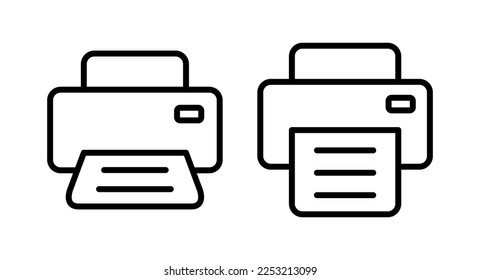 Print icon vector illustration. printer sign and symbol