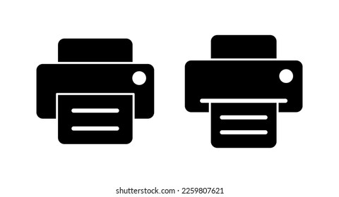 Drucken Sie Symbol, Vektorgrafik. Druckzeichen und Symbol