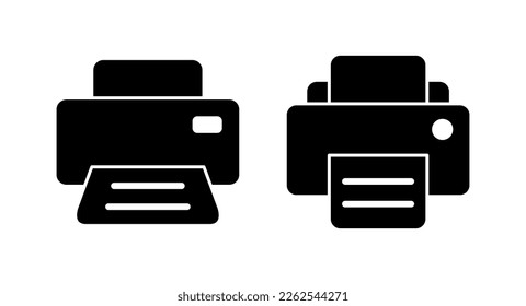 Print icon vector illustration. printer sign and symbol