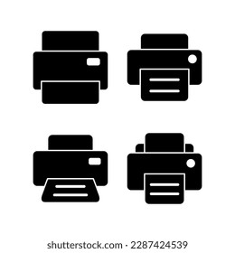 Print icon vector illustration. printer sign and symbol