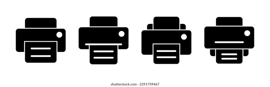 Print icon vector illustration. printer sign and symbol