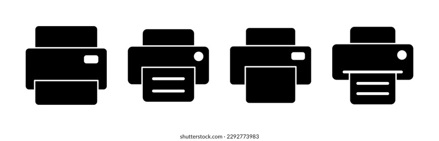 Print icon vector illustration. printer sign and symbol