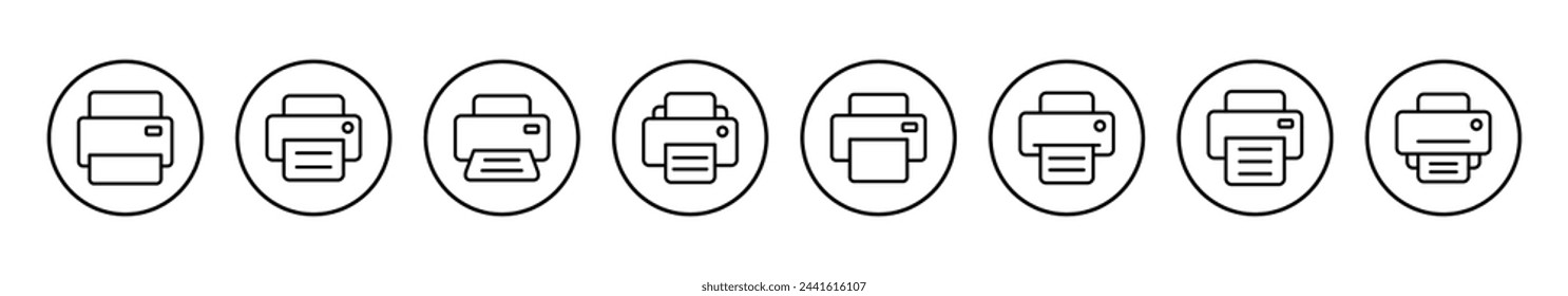 Print icon vector illustration. printer sign and symbol