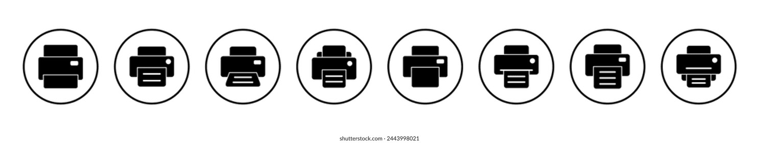 Print icon vector illustration. printer sign and symbol