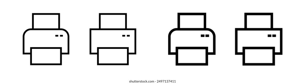 Print Icon vector illustration, Printer icon isolated, Printer tab, Printer sign vector, app web signs isolated