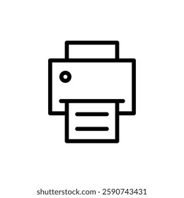 Print icon vector illustration. printer sign and symbol