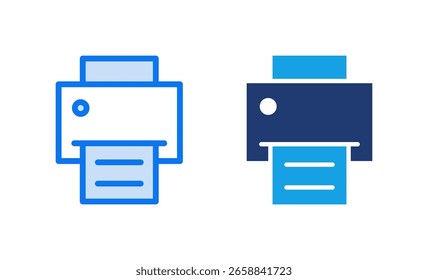 Ilustración vectorial del icono de la impresión. signo y símbolo de la impresora