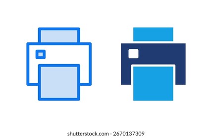 Drucken Sie eine Vektorgrafik des Symbols. Druckerzeichen und -symbol