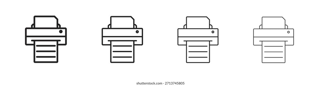 Ícone Imprimir. Pictogramas isolados por vetor.