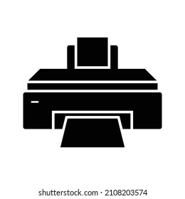 Print icon vector on white background