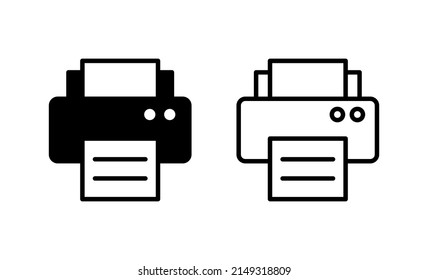 Print icon vector. printer sign and symbol