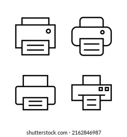Print icon vector. printer sign and symbol