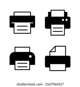 Print icon vector. printer sign and symbol