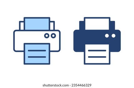 Print icon vector. printer sign and symbol