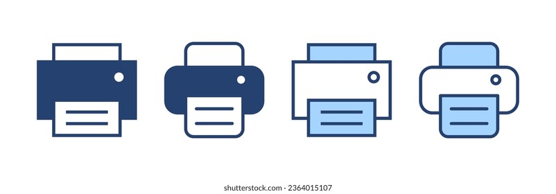 Print icon vector. printer sign and symbol
