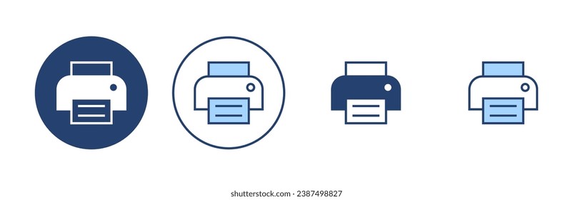 Print icon vector. printer sign and symbol
