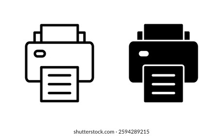 Print icon vector. printer sign and symbol