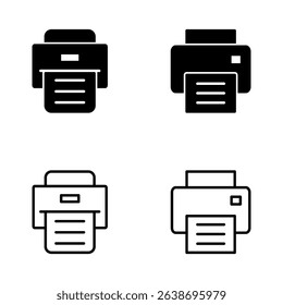 Print icon vector. printer sign and symbol