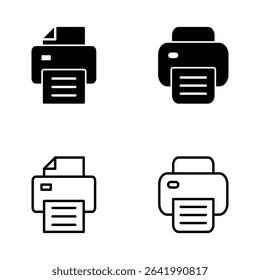 Print icon vector. printer sign and symbol