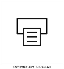 print icon vector sign symbol isolated