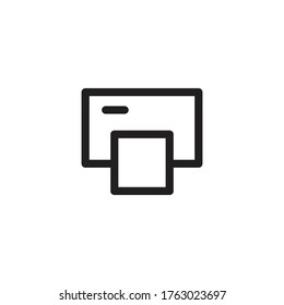 print icon vector sign symbol