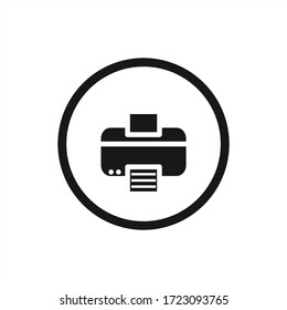 vectorial de icono de impresión. diseño de ilustración de símbolo.
