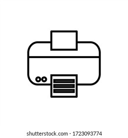 Drucksymbol-Vektorgrafik. Bilddesign.