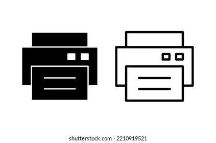 Print icon vector for web and mobile app. printer sign and symbol
