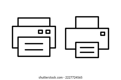 Print icon vector for web and mobile app. printer sign and symbol