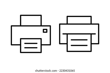 Print icon vector for web and mobile app. printer sign and symbol