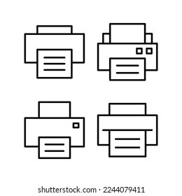 Print icon vector for web and mobile app. printer sign and symbol