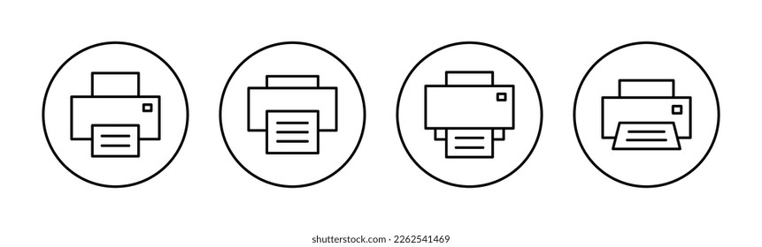 Print icon vector for web and mobile app. printer sign and symbol