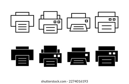 Print icon vector for web and mobile app. printer sign and symbol