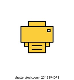 Print icon vector for web and mobile app. printer sign and symbol