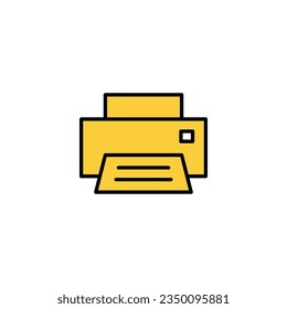 Print icon vector for web and mobile app. printer sign and symbol