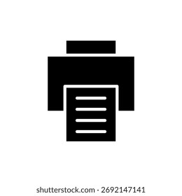 Vetor de ícone de impressão para aplicativo móvel e Web. símbolo e sinal de impressora