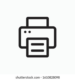 print icon vetor sign symbol isolated