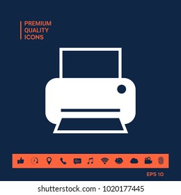 Print icon for web