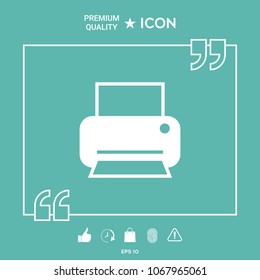 Print icon for web